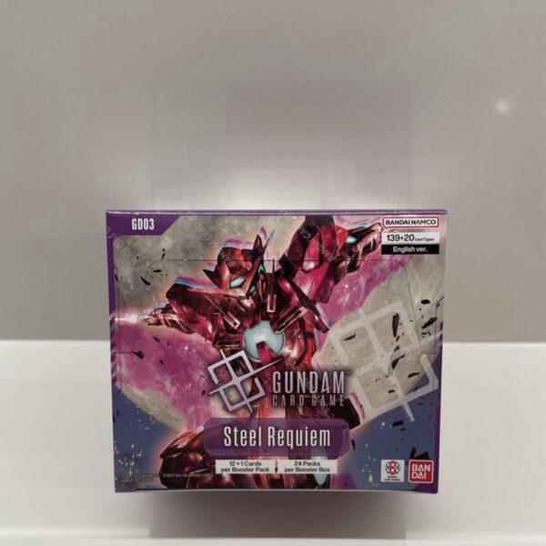 Gundam Tradig Card Game GD03 – Steel Requiem Booster Display